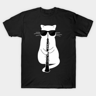 Cat Ing Sun Playing Oboe T-Shirt